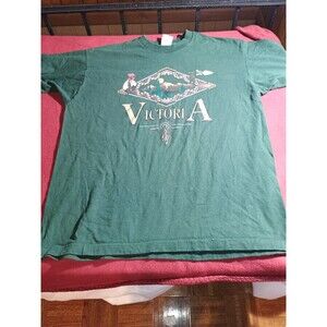 Vintage Victoria Canada T-Shirt Fruit Of The Loom Indigenous Motif  Size XL